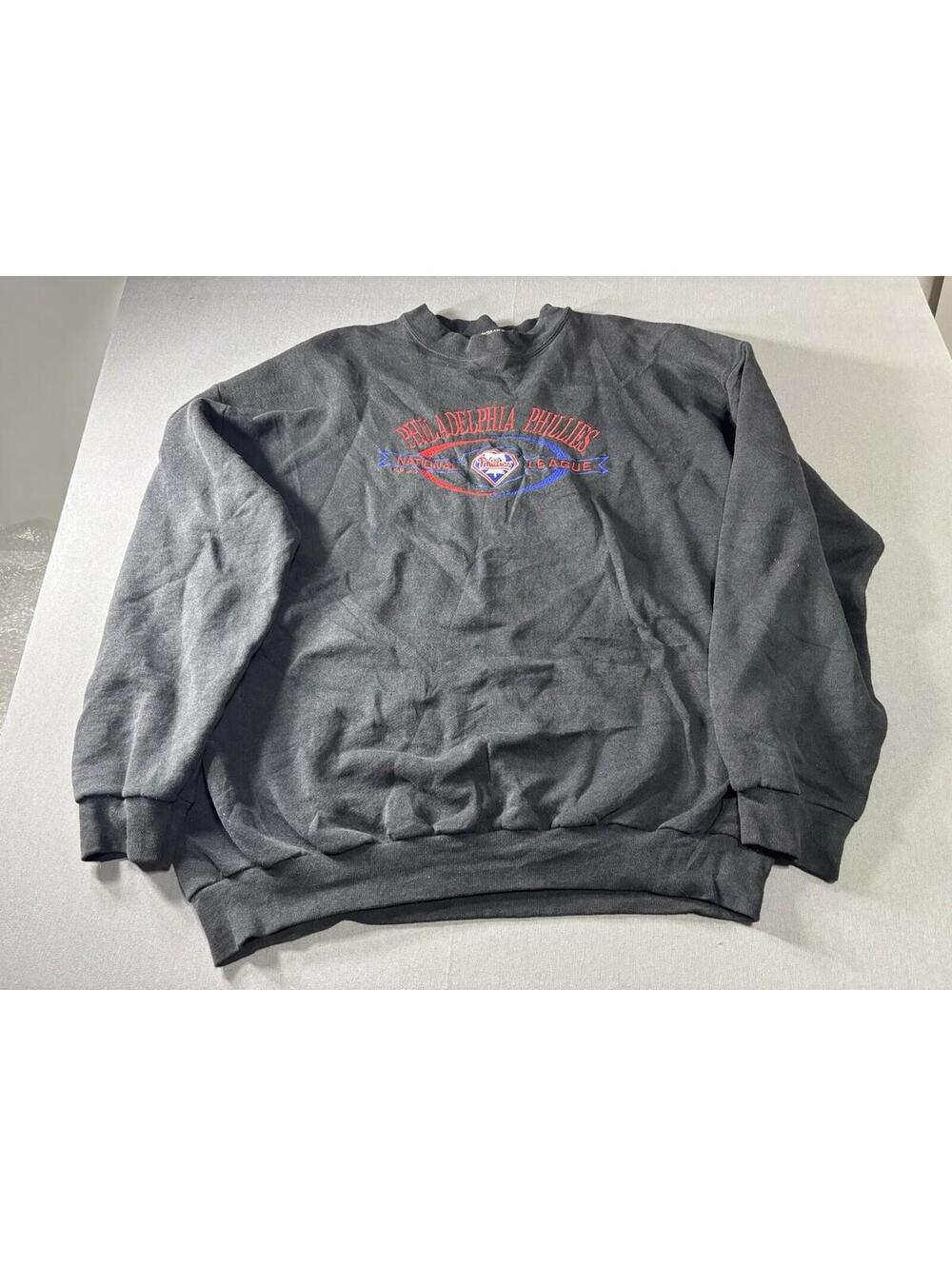 Vintage 90s Philadelphia Phillies Crewneck Sweatshirt LOGO ATHLETIC Mens XL